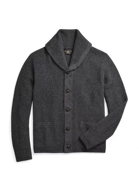 RRL Ralph Lauren RRL Double RL Shawl Collar Cashmere Cardigan Size US M / EU 48-50 / 2 - 1 Thumbnail