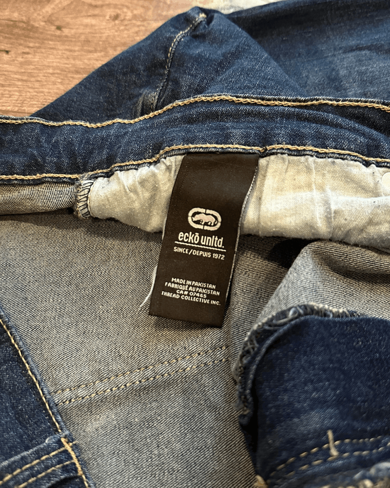 Ecko Unltd. × Vintage Vintage Y2K Ecko Unltd. Rhino Athletic Jeans - Size 42x31 Size US 42 / EU 58 - 7 Thumbnail
