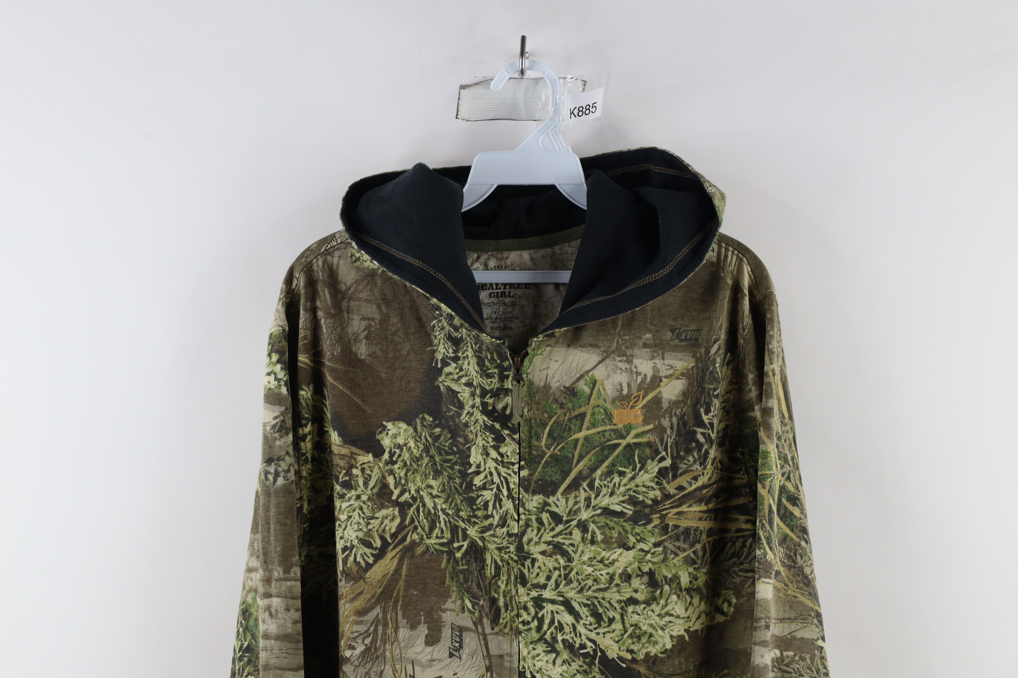 Vintage Vintage Y2K Streetwear Advantage Camouflage Full Zip Hoodie Size XXL / US 16-18 / IT 52-54 - 2 Thumbnail