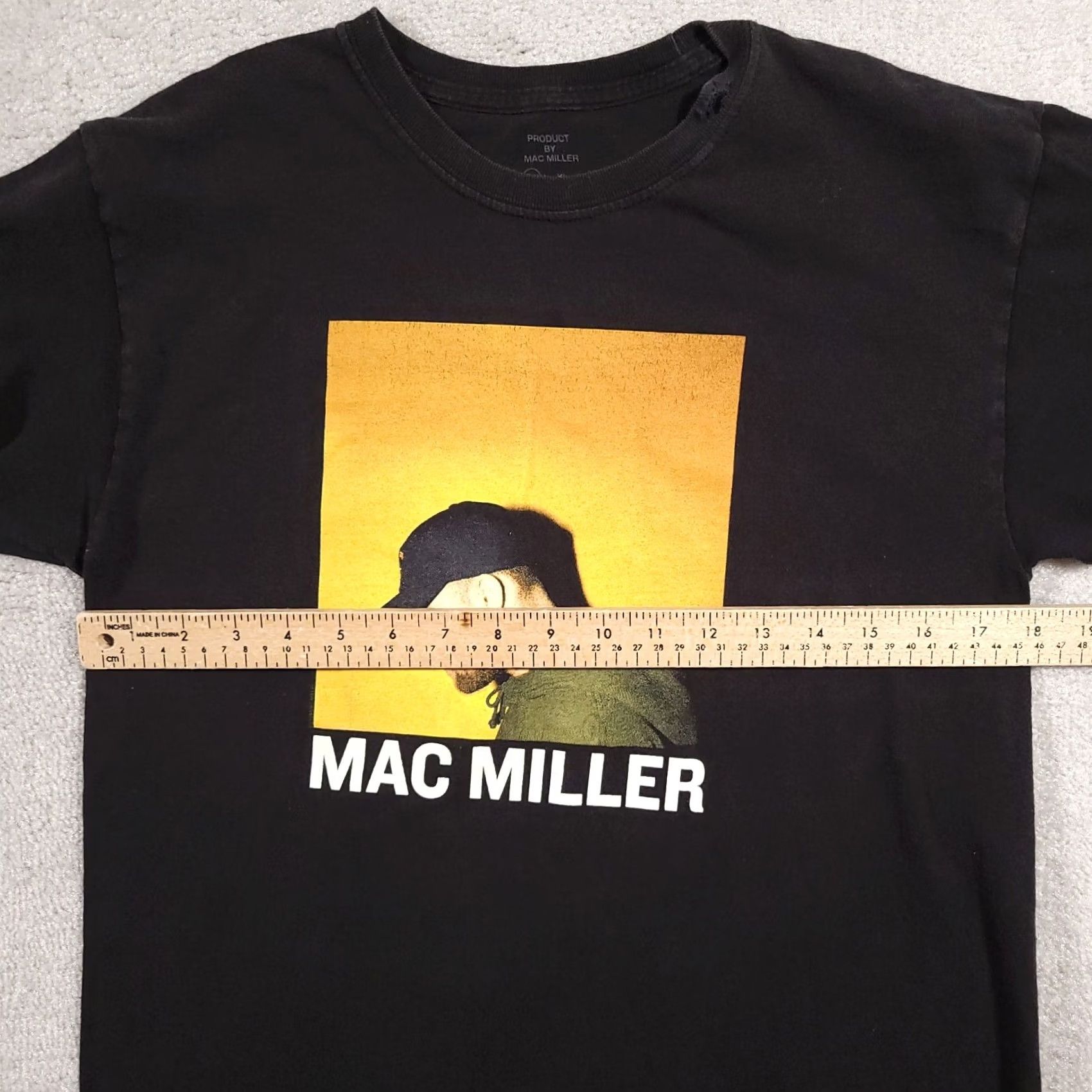Vintage Mac Miller Shirt Mens Medium Black Graphic Side Profile Spell Out Hip Hop Flaw Size US M / EU 48-50 / 2 - 4 Thumbnail