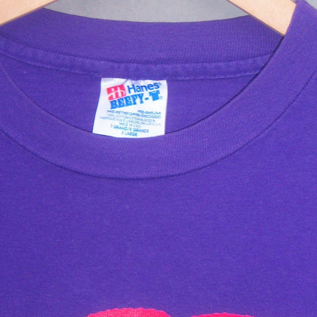 Band Tees × Vintage 1991 Big Drill Car - Batch Purple T shirt Size US XL / EU 56 / 4 - 12 Thumbnail