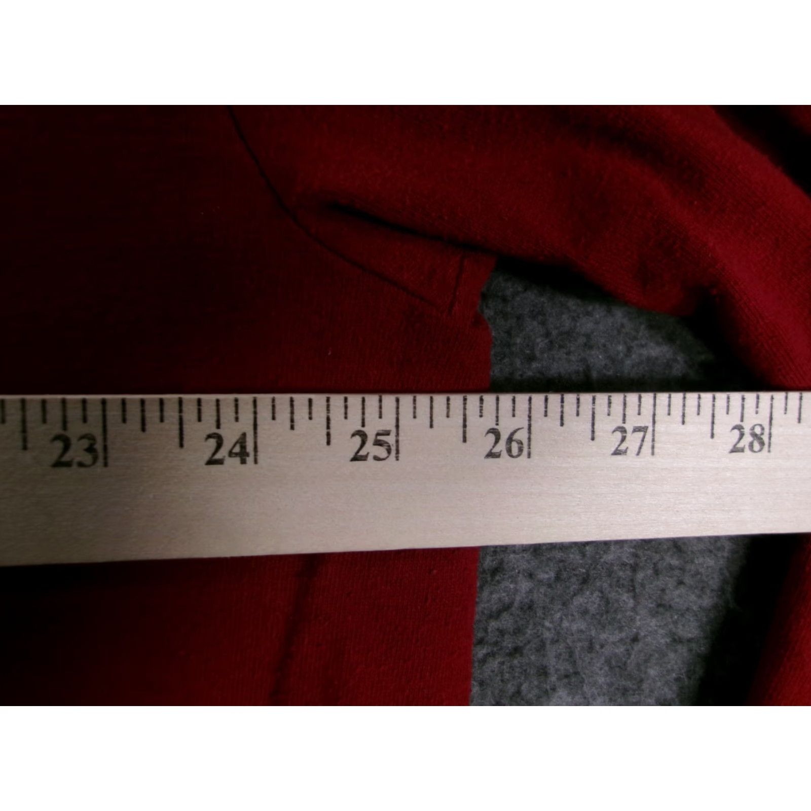 Jerzees JERZEES T-Shirt Men 2XL Red Long Sleeve Heavyweight Crew Neck Cotton Basic Everyday Shirt Mens 90s Classic Outdoors Size US XXL / EU 58 / 5 - 3 Thumbnail