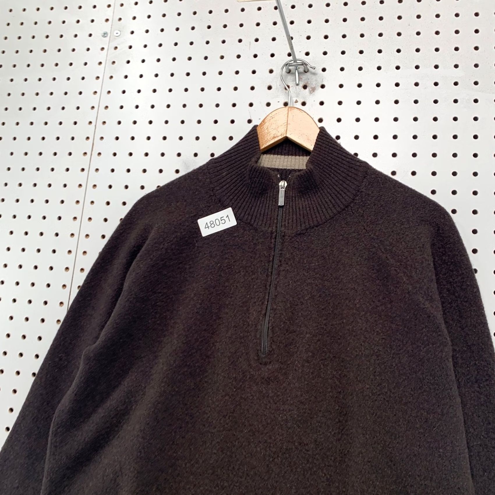 Smartwool SmartWool Sweater Mens Large 1/4 Zip Pullover Brown 100% Merino Wool Mock Neck Casual Knit Long Sleeve Winter Fall Spring Adults Mens Size US L / EU 52-54 / 3 - 7 Thumbnail