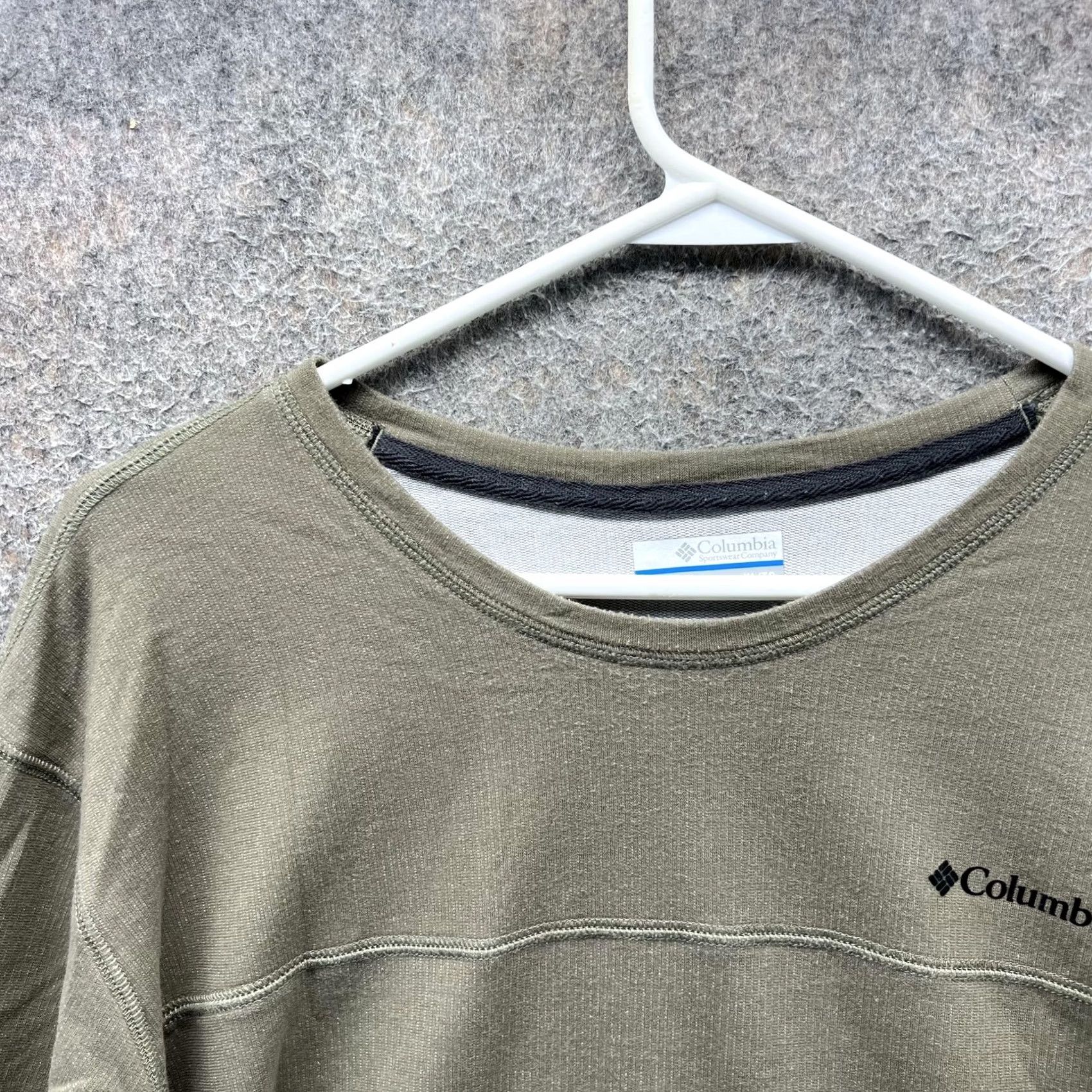 Vintage Columbia Shirt Mens XL Green Long Sleeve Crewneck Cotton Blend Outdoor Casual Size US XL / EU 56 / 4 - 3 Thumbnail