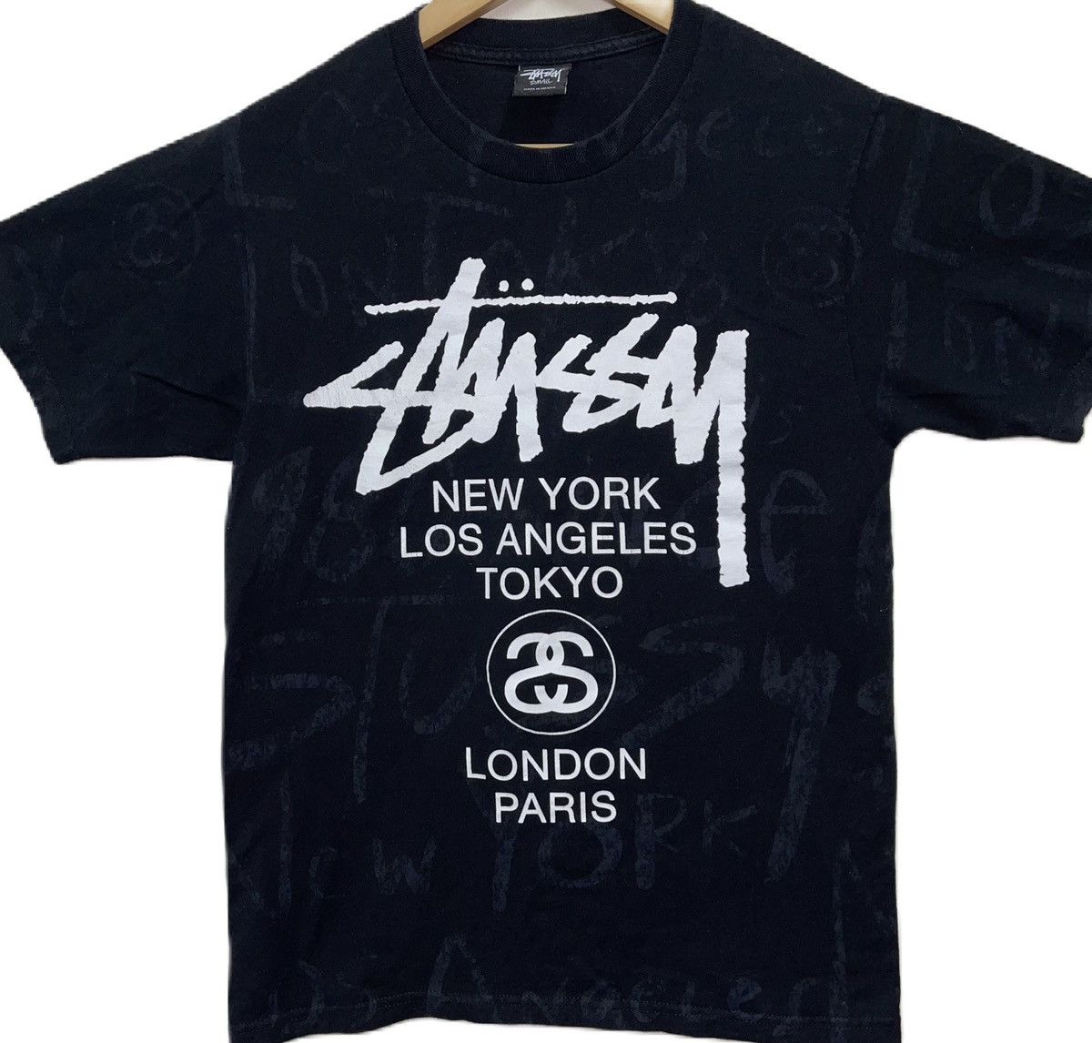 Stussy Vintage Stussy Worldwide Double Side Print Tshirt Size US S / EU 44-46 / 1 - 4 Thumbnail