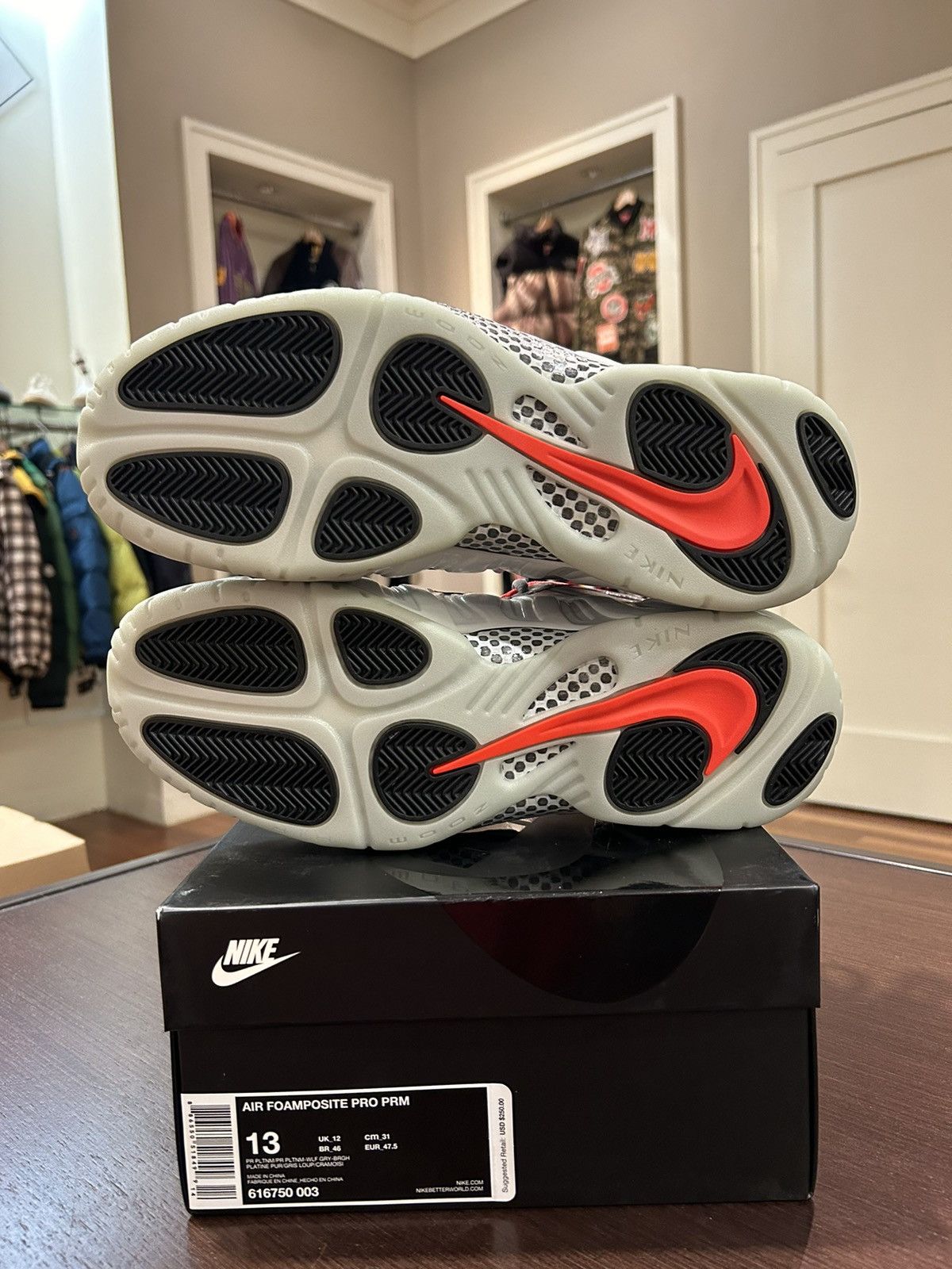 Nike Nike Air Foamposite Pro Pure Platinum Size US 13 / EU 46 - 7 Thumbnail