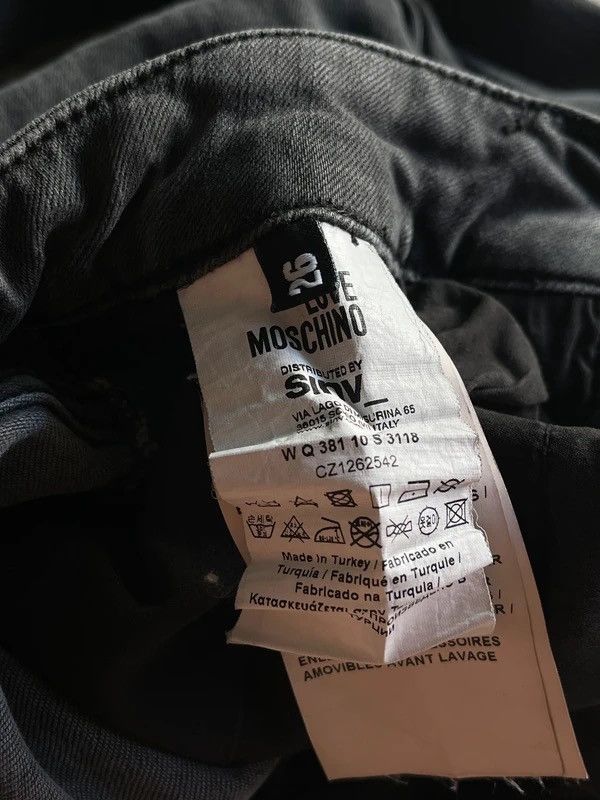 Moschino Love Moschino Sz 26 Slim Grey Jeans Denim Size 26" / US 2 / IT 38 - 4 Thumbnail