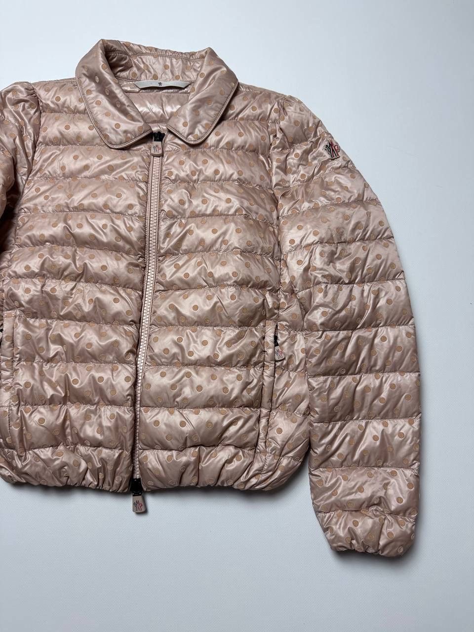 Moncler Moncler Polka Dot Down Jacket Beige Size S / US 4 / IT 40 - 3 Thumbnail