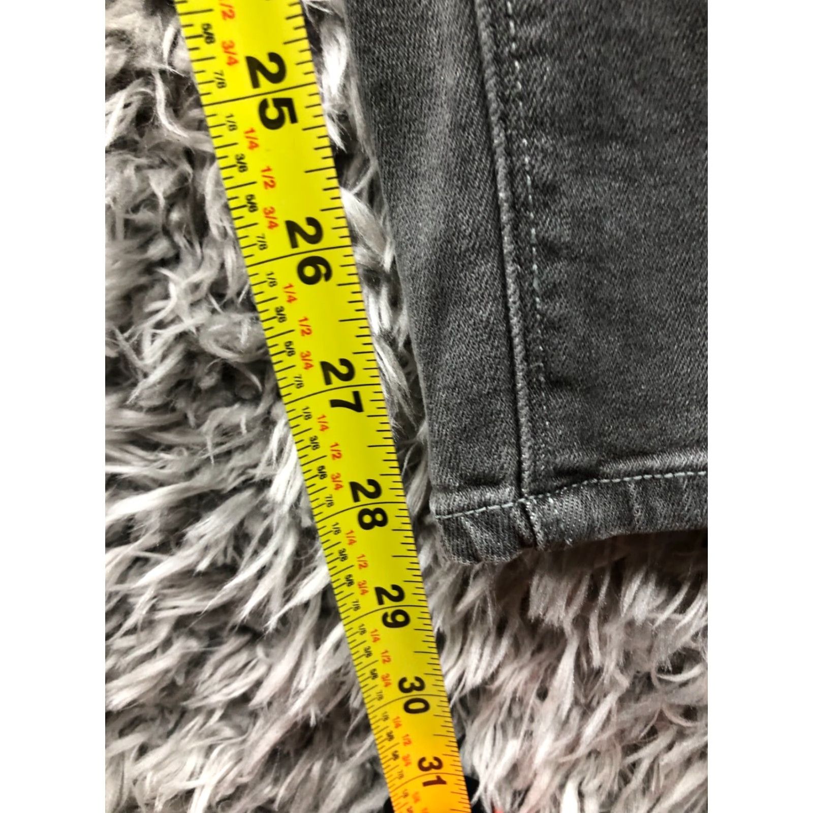 Vintage G by Giuliana Jeans Skinny 14 Womens High Rise Gray Denim Size 36" / US 14 / IT 50 - 3 Thumbnail