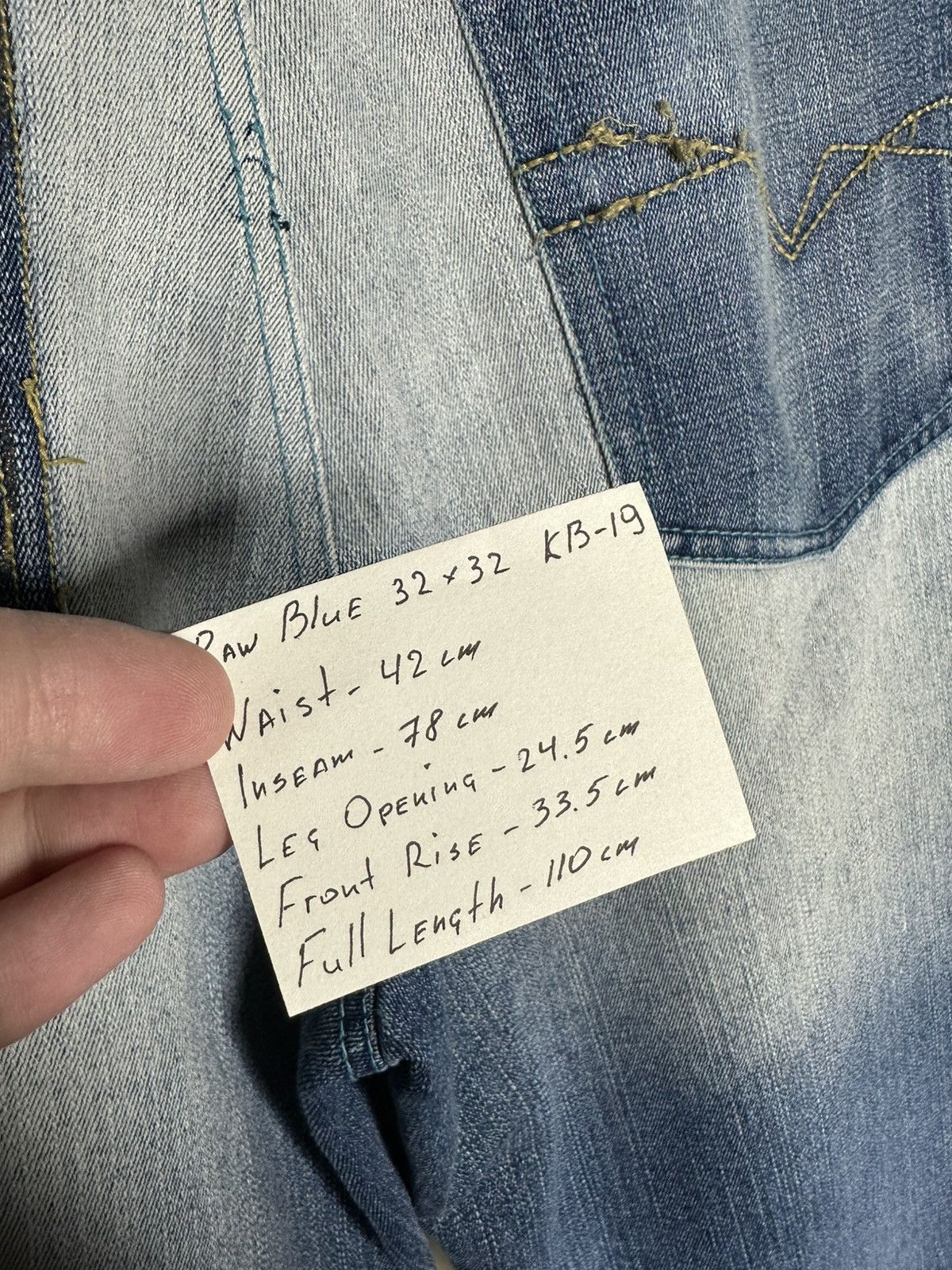 Vintage 32/32 Raw Blue Rap Hip Hop Jeans Punk Rarest Denim Pants Size US 32 / EU 48 - 22 Thumbnail
