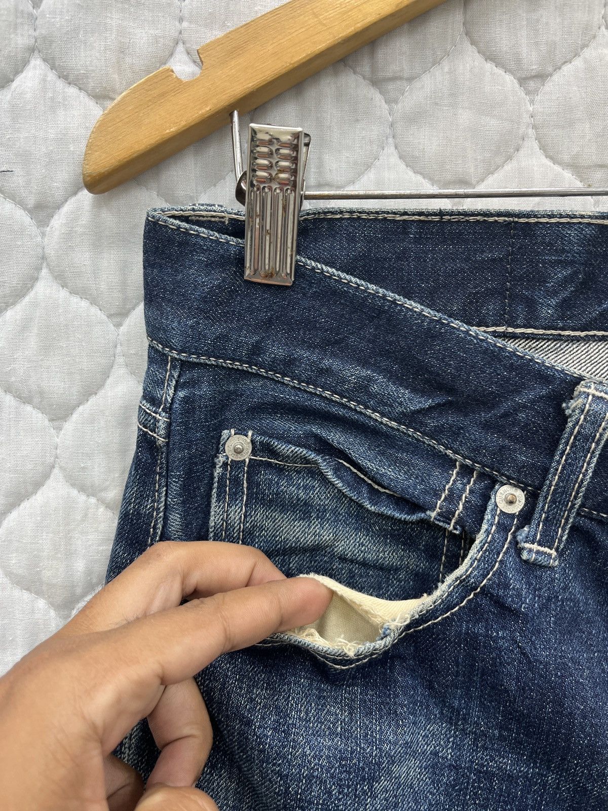Japanese Brand × Vintage 🔥🔥🔥ARCHIVE QUENCH JAPAN BLUE INDIGO DENIM Size US 32 / EU 48 - 7 Thumbnail