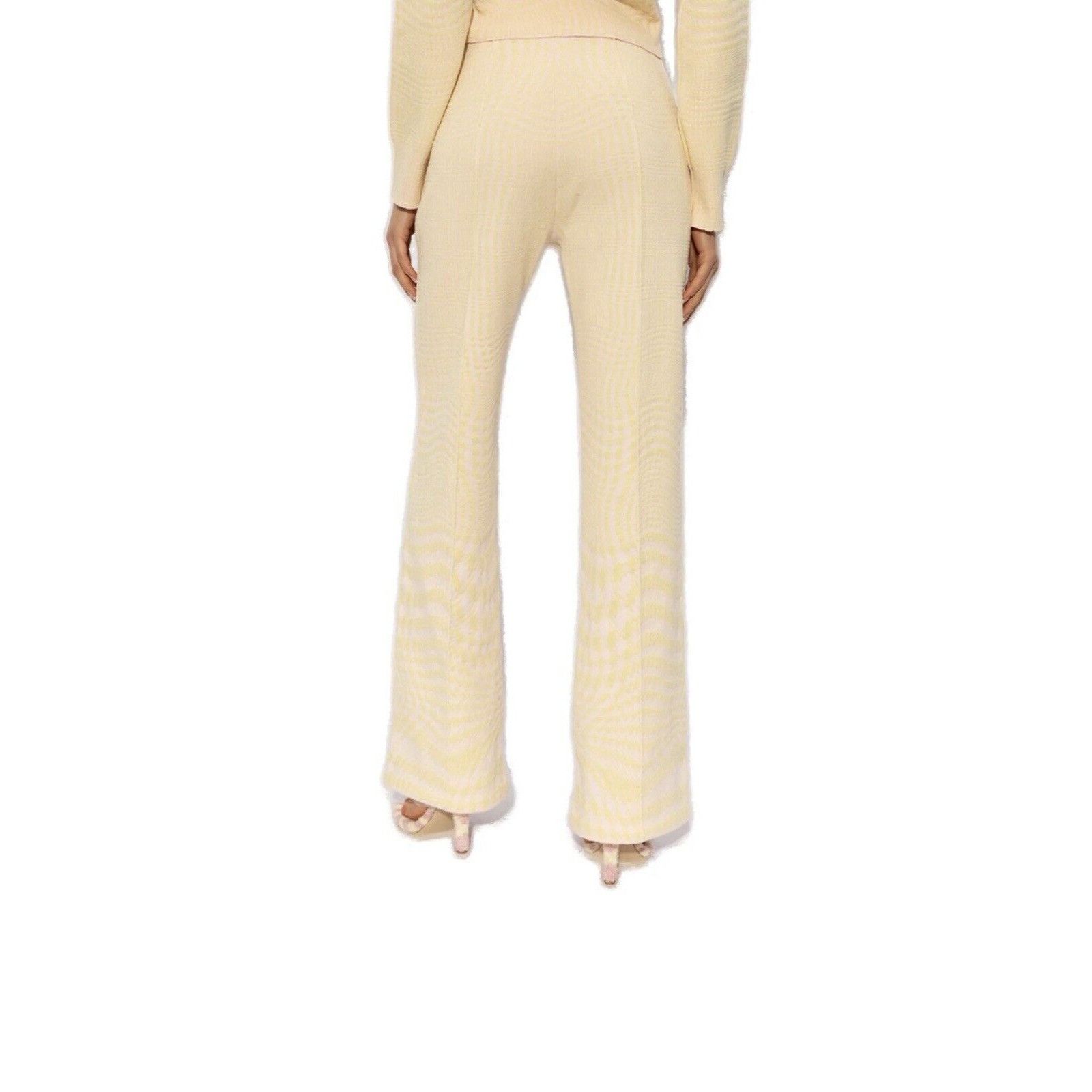 Burberry Burberry Houndstooth Jacquard High Waisted Trousers Small Pi Size 27" / US 4 / IT 40 - 2 Thumbnail