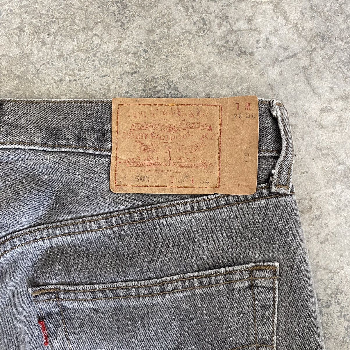 Levi's Vintage Late 90’s Levis 501 Ash Grey Jeans Size US 31 - 20 Thumbnail