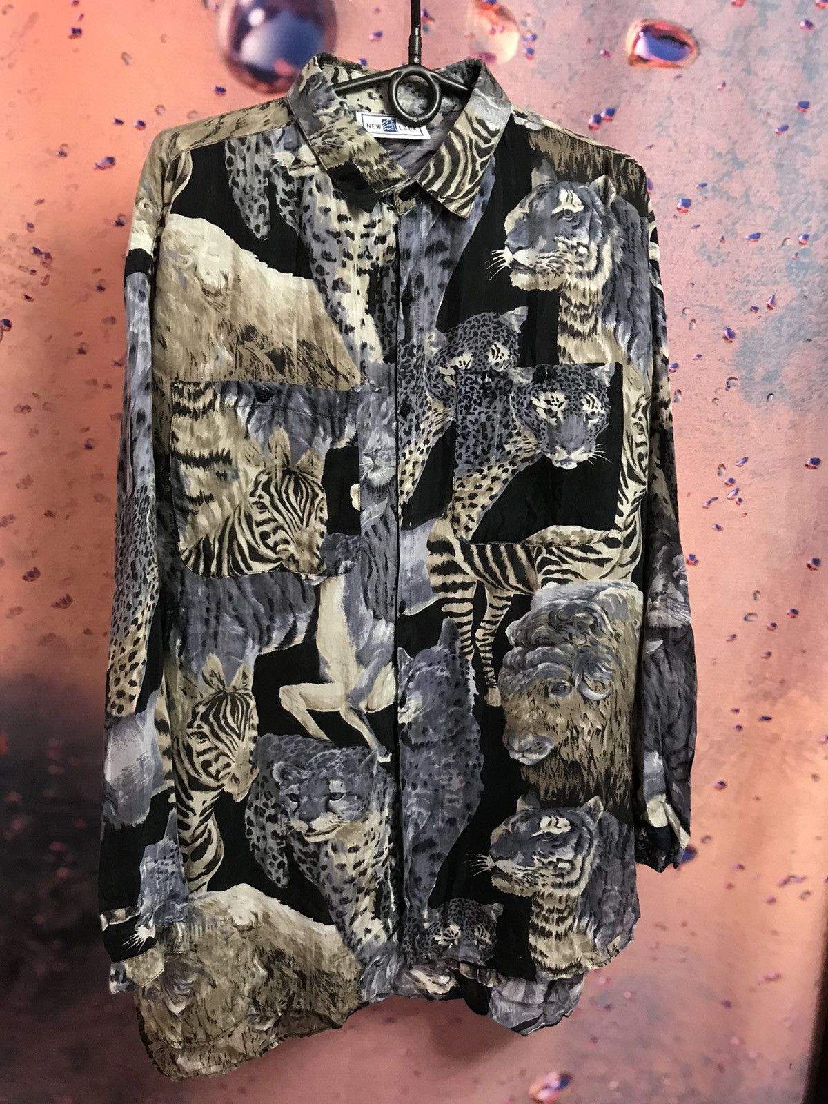 Vintage Vintage Crazy art shirt animal print Size US XL / EU 56 / 4 - 2 Thumbnail