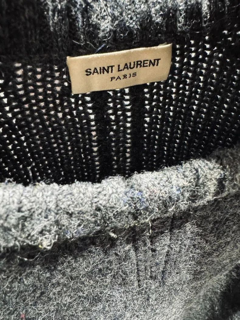 Saint Laurent Paris Saint Laurent 14AW Grey Wool Sweater. Size US M / EU 48-50 / 2 - 3 Thumbnail