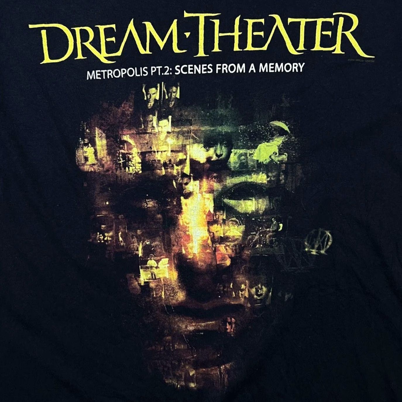 Gildan Dream Theater Metropolis Pt. 2 Progressive Metal Rock Band Black T-Shirt Small Mens Shirt S Black Logo Graphic print front Size US S / EU 44-46 / 1 - 3 Thumbnail