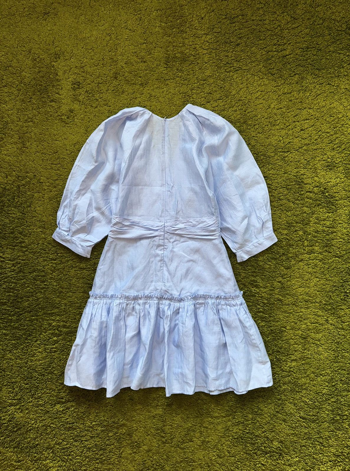 Sandro Sandro oldmoney style babydoll linen blend puff sleeve dress Size M / US 6-8 / IT 42-44 - 5 Thumbnail