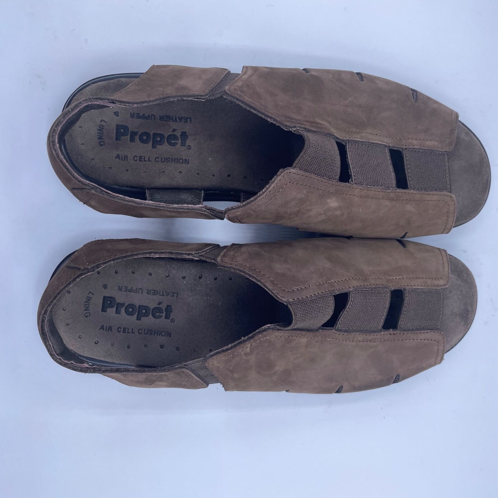 Other Propet Brown Leather Sandals Stretch Walking Open Womens 8 Size US 8 / IT 38 - 8 Thumbnail