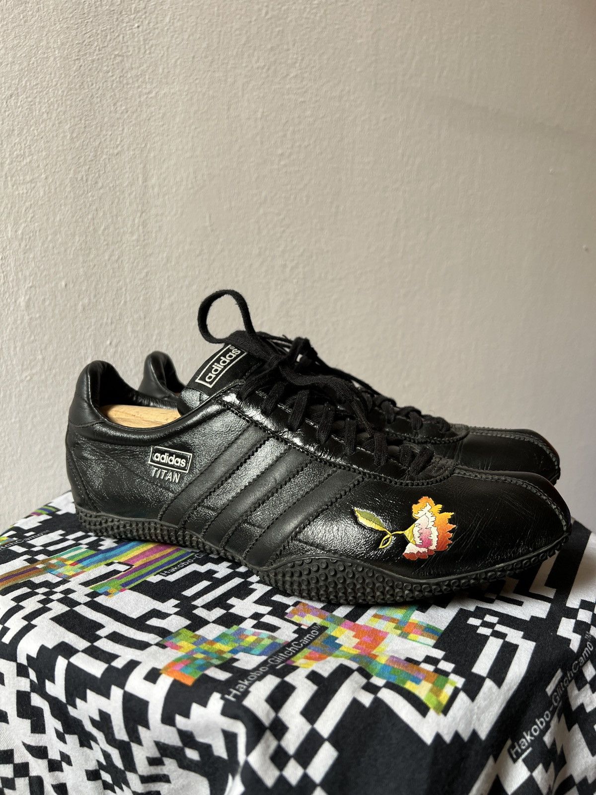 Adidas Rare Black Leather Adidas Titan Y2K City Series Puma Cat Size US 9 / EU 42 - 4 Thumbnail