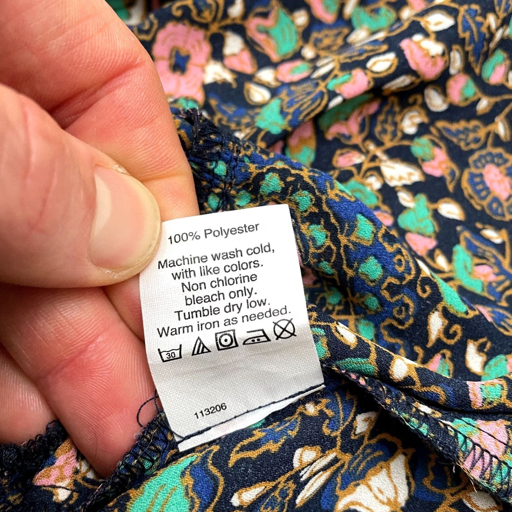 J.Crew J.Crew Blouse Shirt Womens XXS Multicolor Floral Bell Sleeve Tunic Top Regular Fit Blouse BOhemian Colorful Casual Top Size XXS / US 00 / IT 34 - 7 Thumbnail