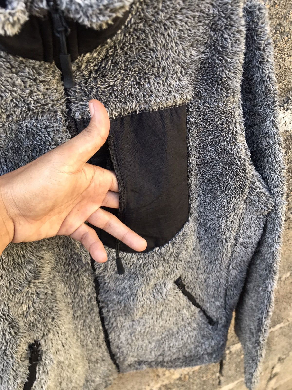GU × Japanese Brand 🌟Gu Outdoor style Deep Pile Fleece Zipper Sweater Jacket Size US M / EU 48-50 / 2 - 7 Thumbnail