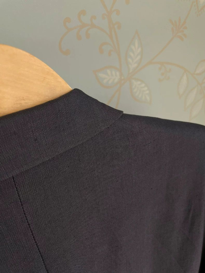 Yohji Yamamoto Yohji Yamamoto size os Blue linen blazer 2504-Nextarrow Size 36R - 5 Thumbnail