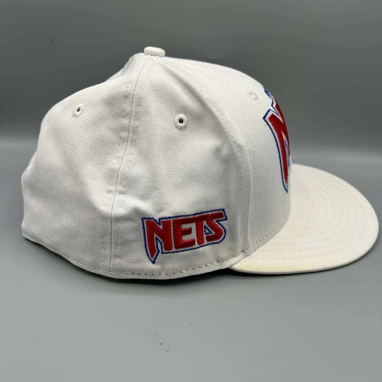 New Era New Jersey Nets Hat Men 7 3/8 Embroidered Fitted Cap Cotton Size ONE SIZE - 6 Thumbnail