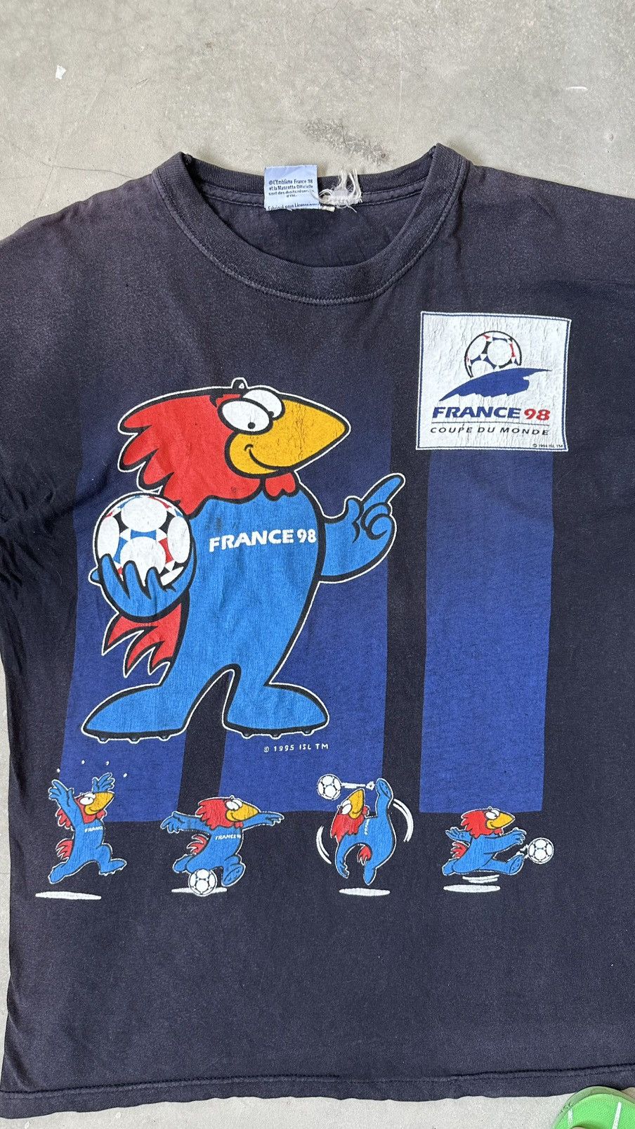 Vintage VINTAGS FRANCE 98 PROMO TEE Size US L / EU 52-54 / 3 - 2 Thumbnail
