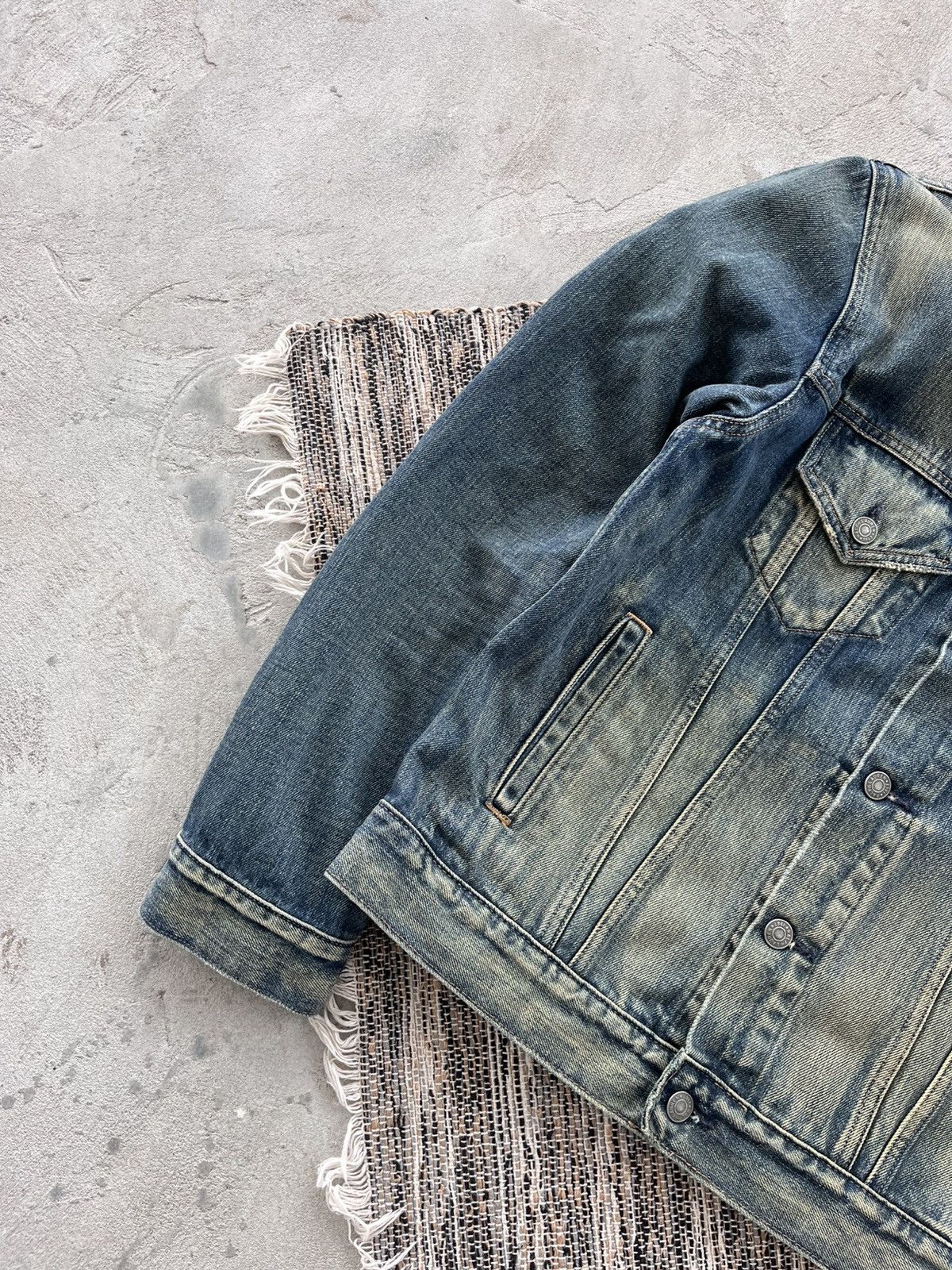 Polo Ralph Lauren Vintage Polo Ralph Lauren Avantgarde Faded Y2K Denim Jacket Size US S / EU 44-46 / 1 - 3 Thumbnail