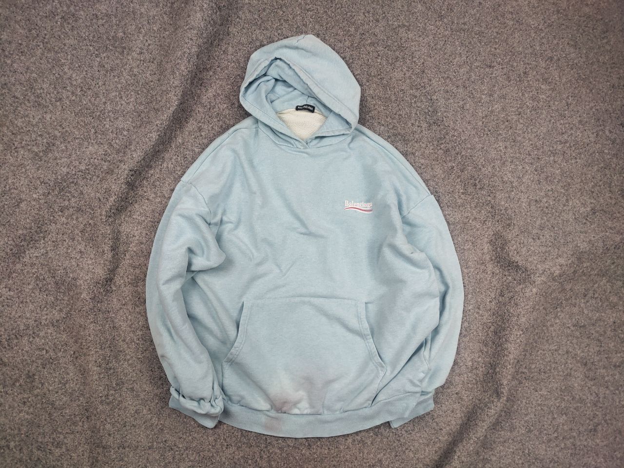 Vintage Balenciaga Political Campaign Logo Oversized Used Hoodie Size US M / EU 48-50 / 2 - 1 Thumbnail