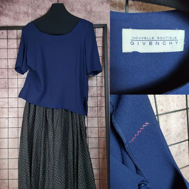 Givenchy Givenchy Summer Deep Blue Short Sleeve T-shirt 0089 Size M / US 6-8 / IT 42-44 - 1 Thumbnail