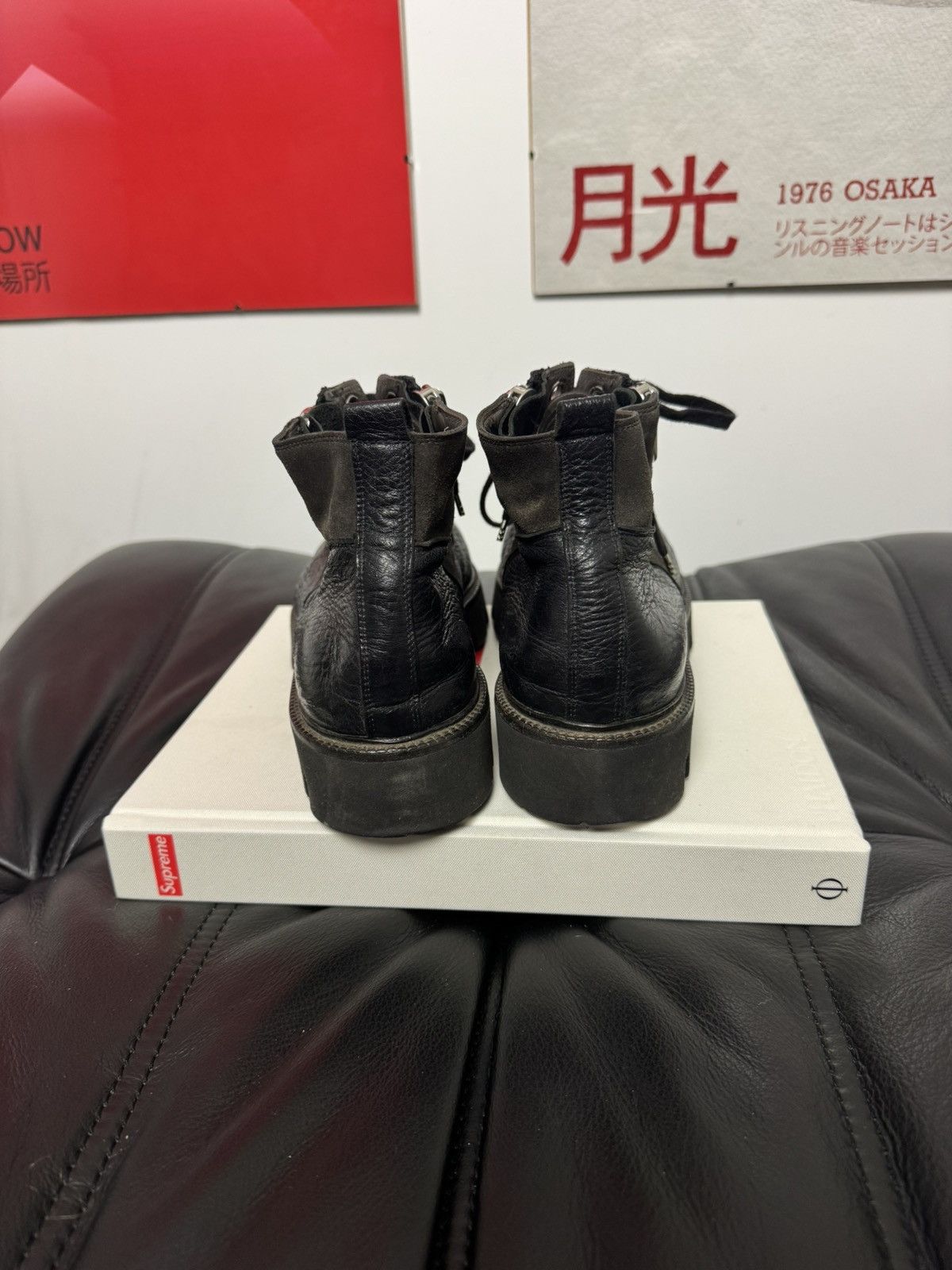 RoccoP RoccoP Vintage AvantGarde Platform Derby Leather Boots Grail Size US 8 / EU 41 - 5 Thumbnail