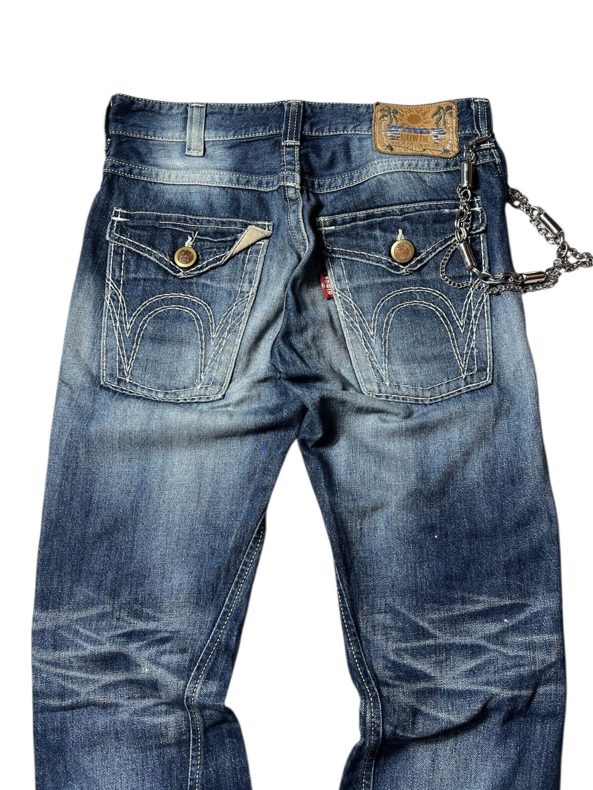Edwin Edwin Blue Trip Destroyed Lgb Style Distressed Flared Pants Size US 32 / EU 48 - 16 Thumbnail