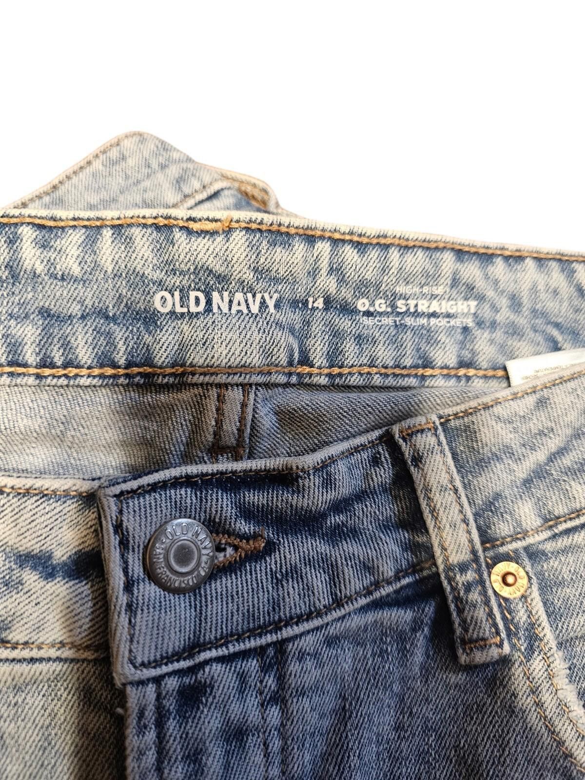 Old Navy Old Navy High Rise O.G. Loose Jeans Women's Size 14 Blue Size 36" / US 14 / IT 50 - 6 Thumbnail
