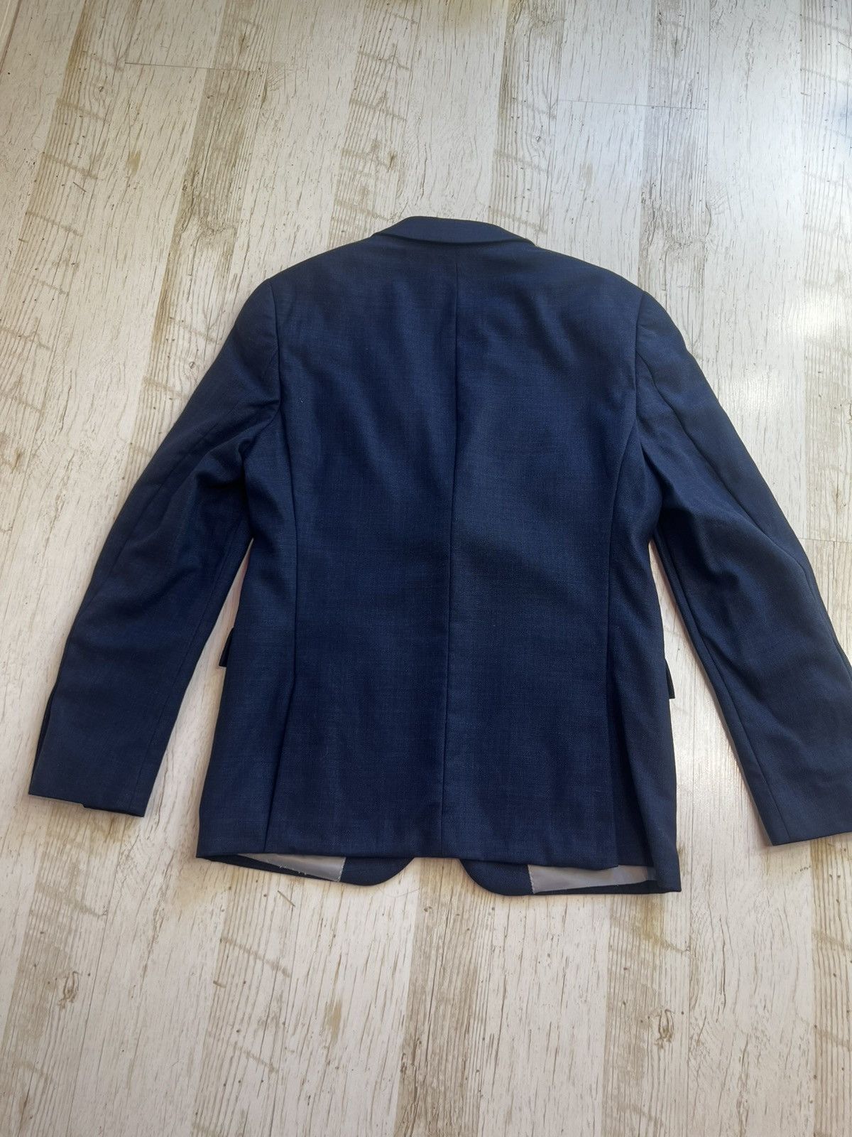 DKNY DKNY Blue Wool Blazer Size 48 Classic Tailored Size 38S - 4 Thumbnail