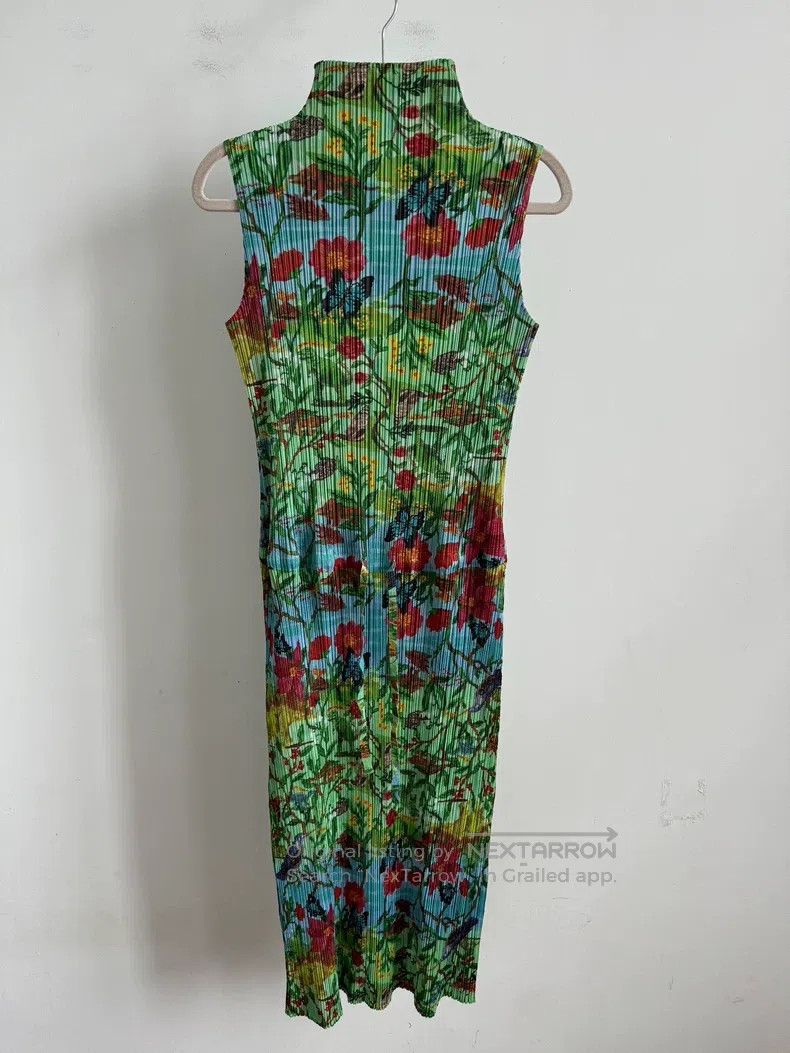 Issey Miyake Issey Miyake Green Dress Size M / US 6-8 / IT 42-44 - 2 Thumbnail