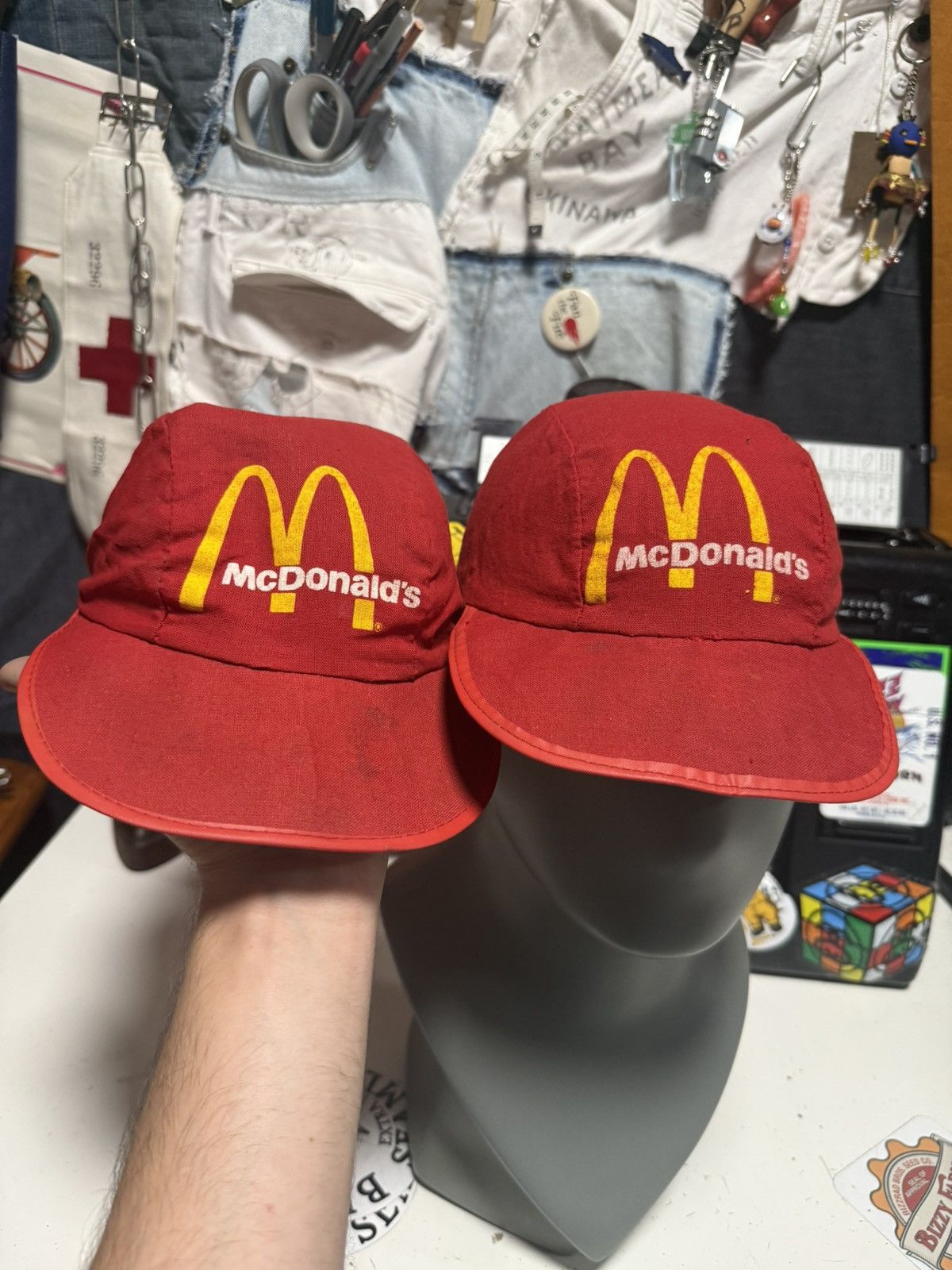 Vintage 2 Vintage Mcdonalds Employee Hats Size ONE SIZE - 1 Thumbnail