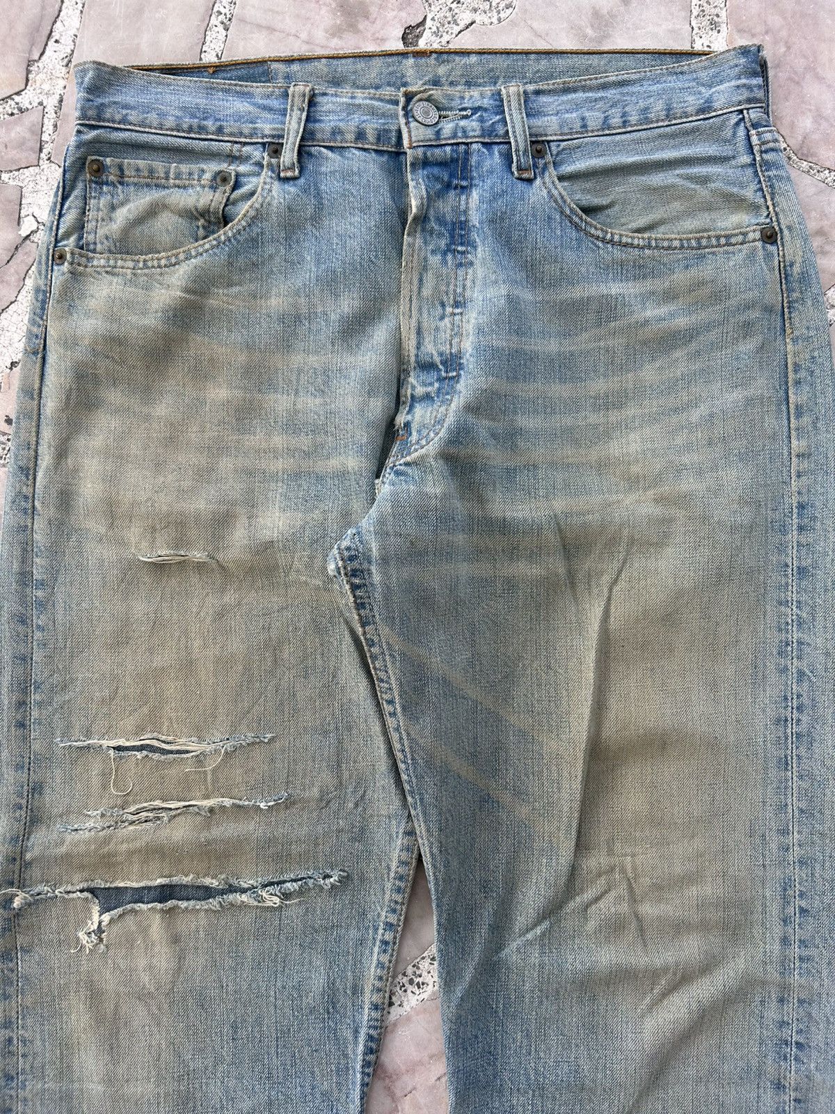Levi's Levis 501 Vintage 90s Patchwork Denim Size US 32 / EU 48 - 4 Thumbnail