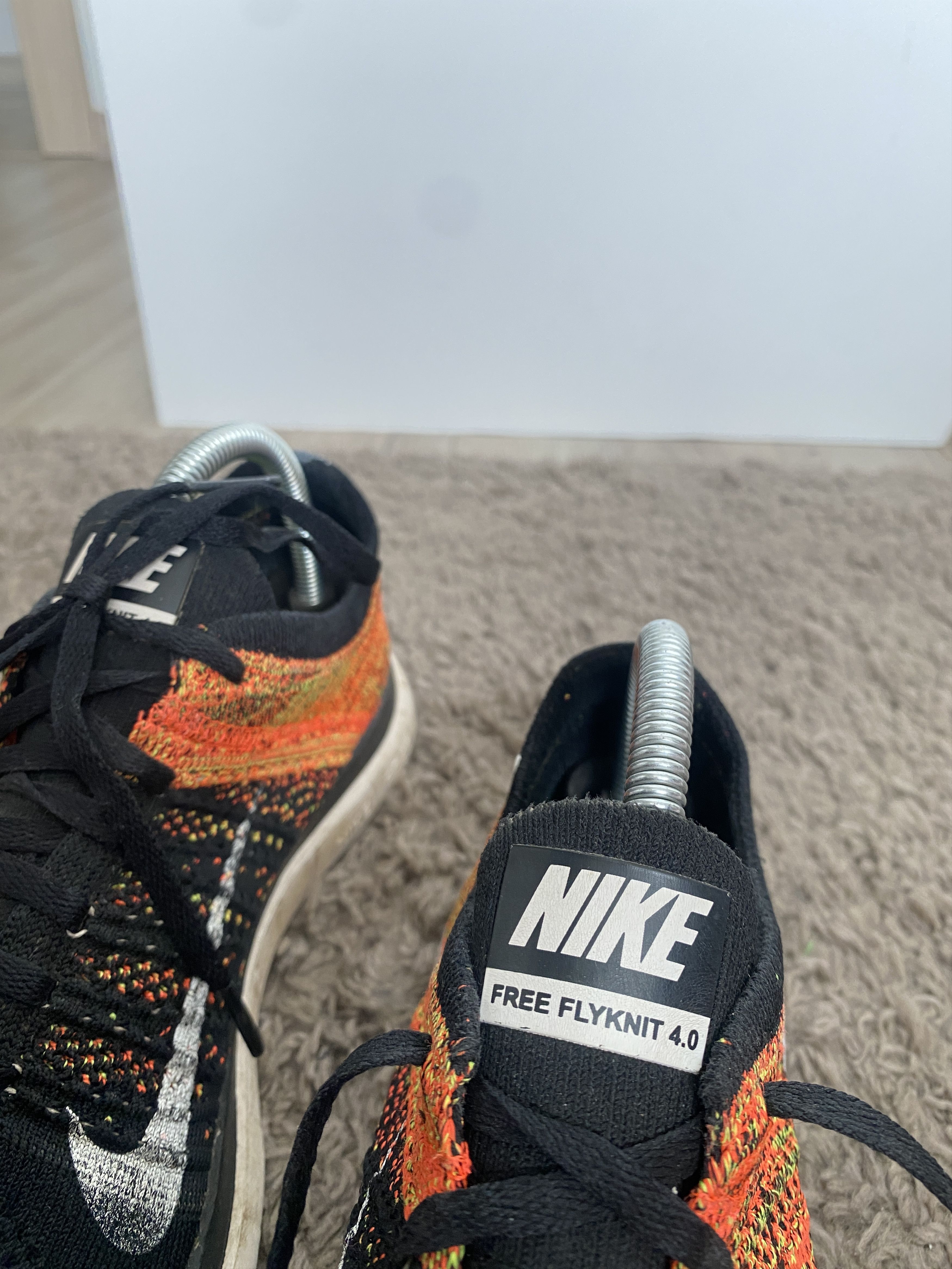 Nike Nike Free Flyknit 4.0 Black Volt Bright Crimson sport Size US 10 / EU 43 - 4 Thumbnail