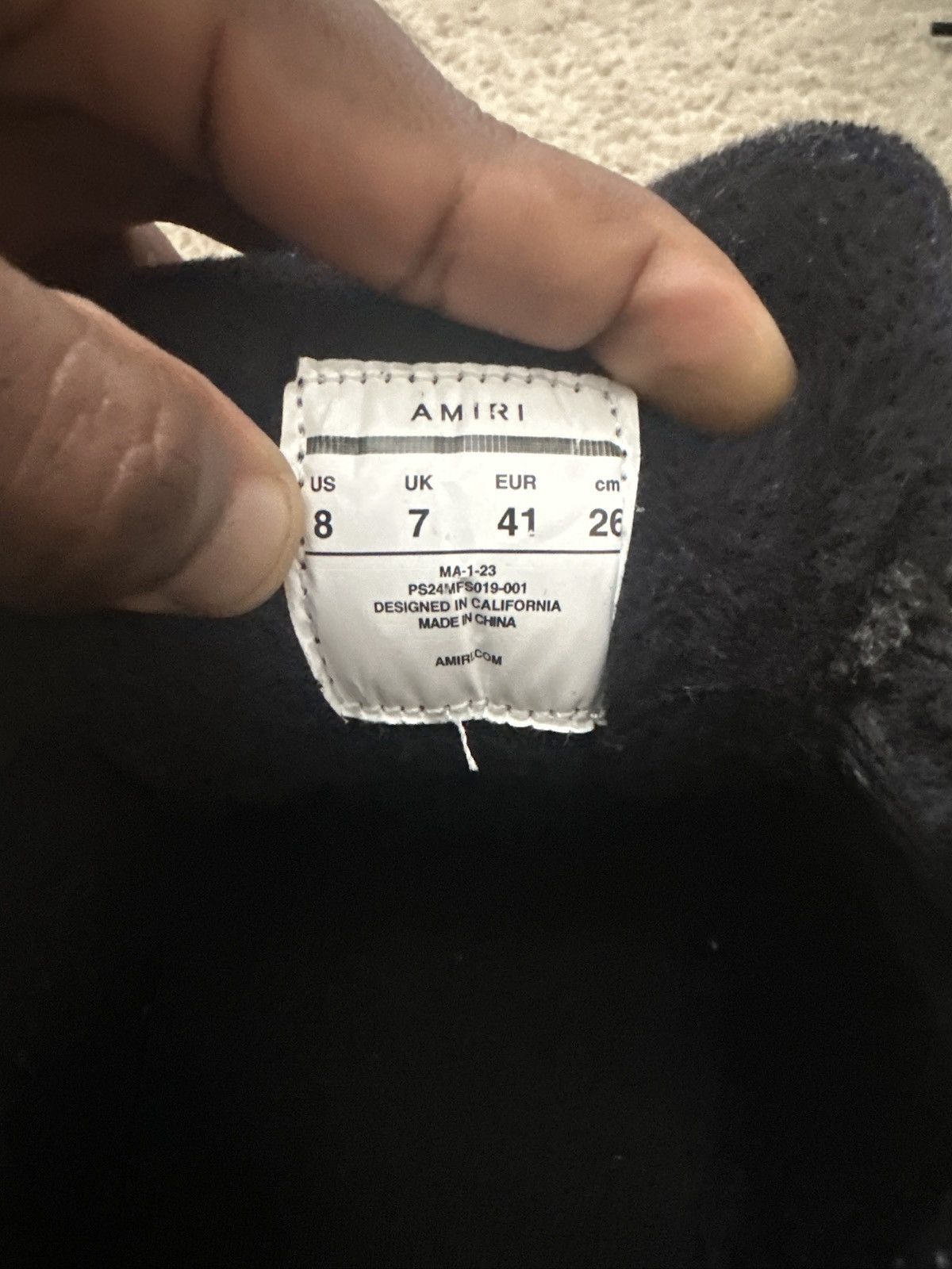 Amiri Amiri MA-1 Black Crystal Size US 8 / EU 41 - 6 Thumbnail