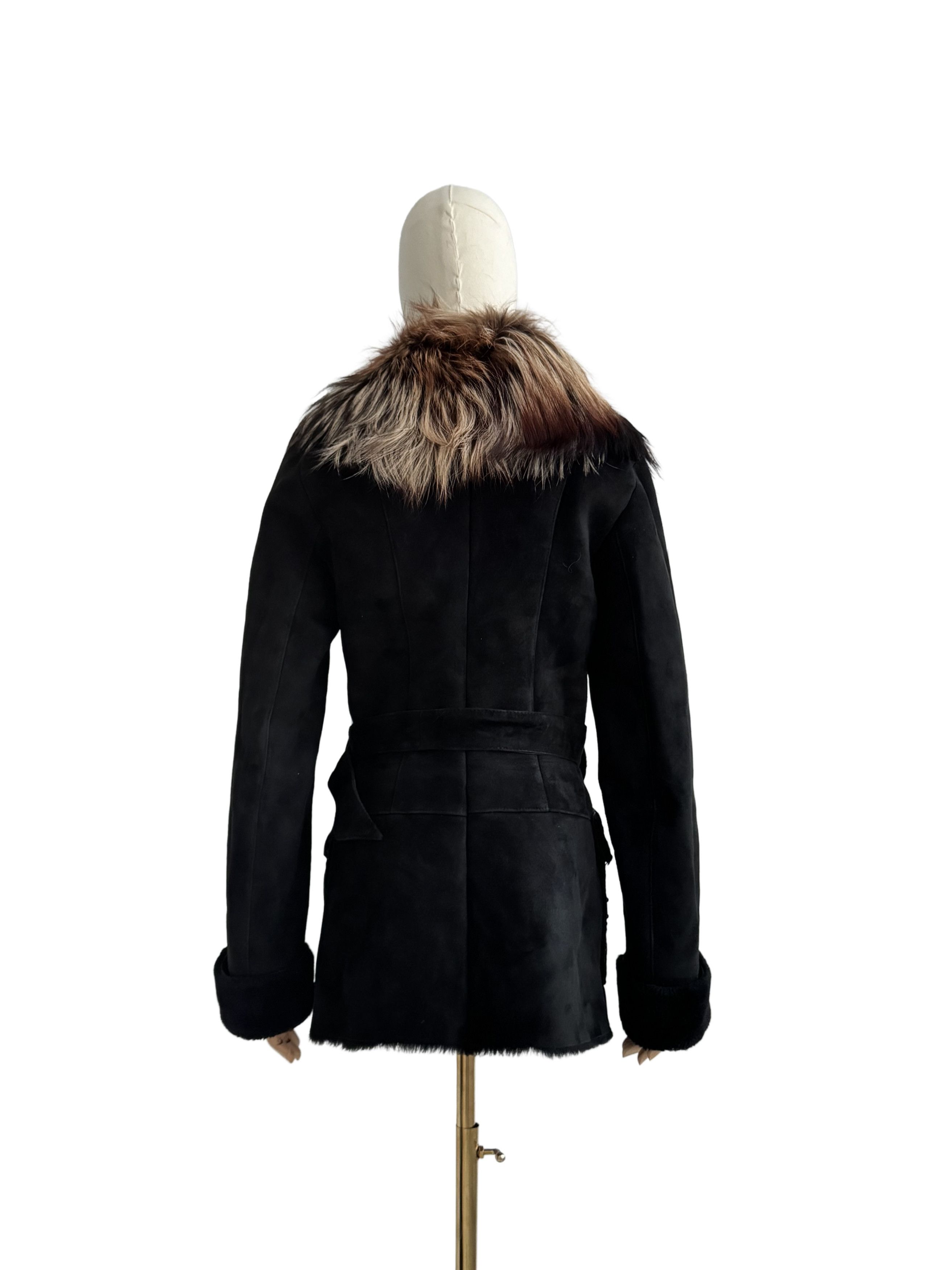 Japanese Brand Vintage Real Sheepskin Coat With Real Fur Details Size S / US 4 / IT 40 - 4 Thumbnail
