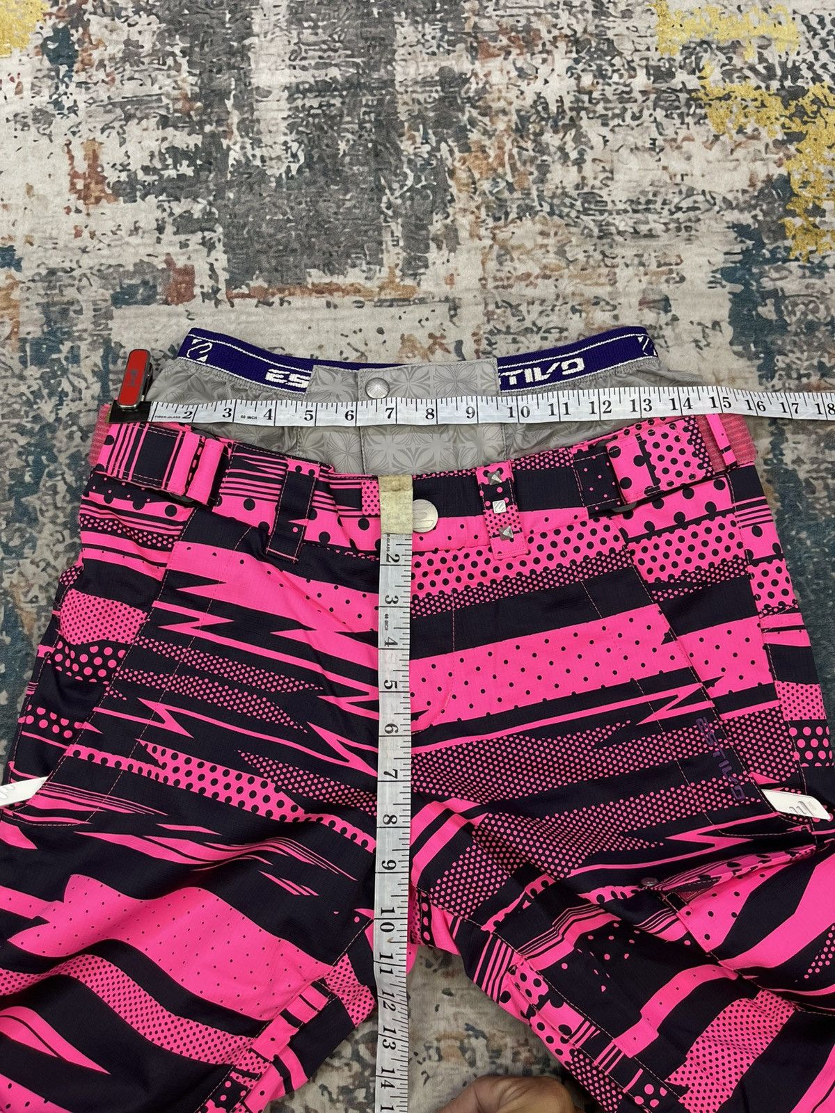 Sports Specialties Estivo Pink Tiger Stripe Snow Ski Pant Size 30" / US 8 / IT 44 - 10 Thumbnail