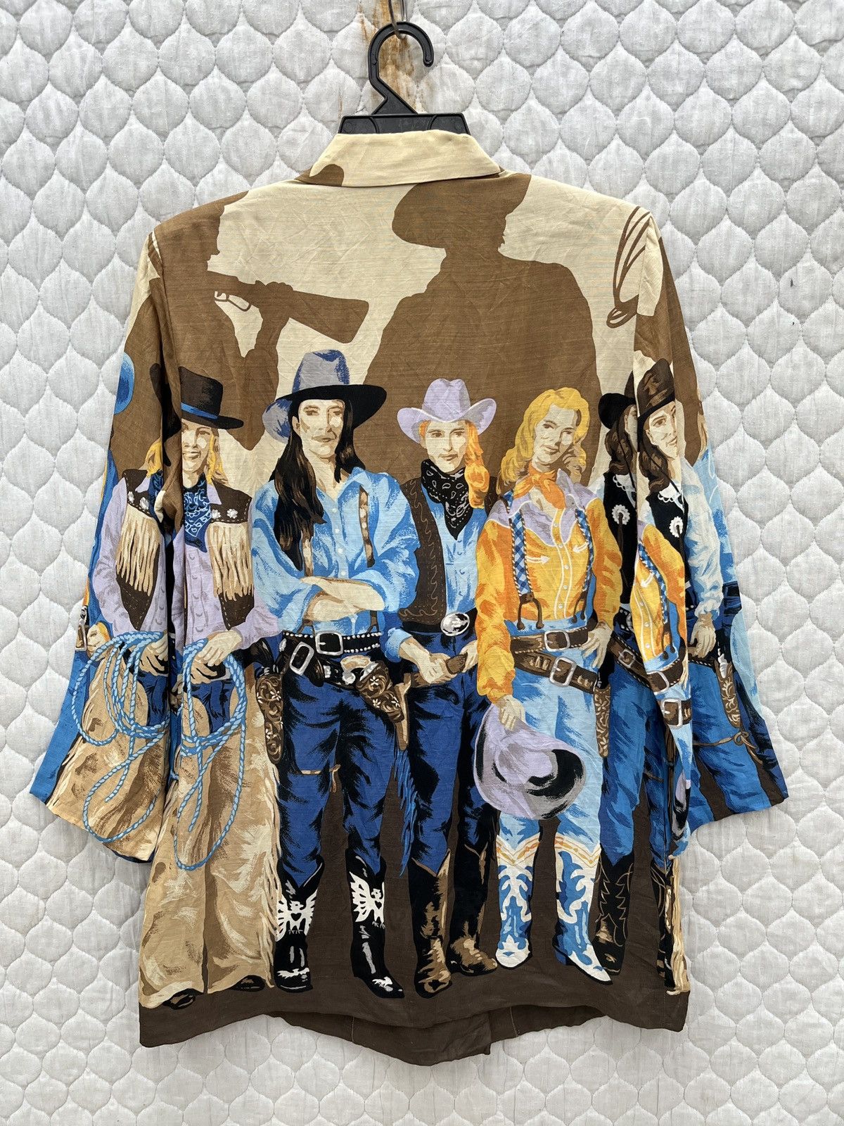 Japanese Brand × Vintage 🔥🔥🔥ARCHIVE VTG TOKUKO COWBOYS PRINTED BLOUSE Size M / US 6-8 / IT 42-44 - 11 Thumbnail