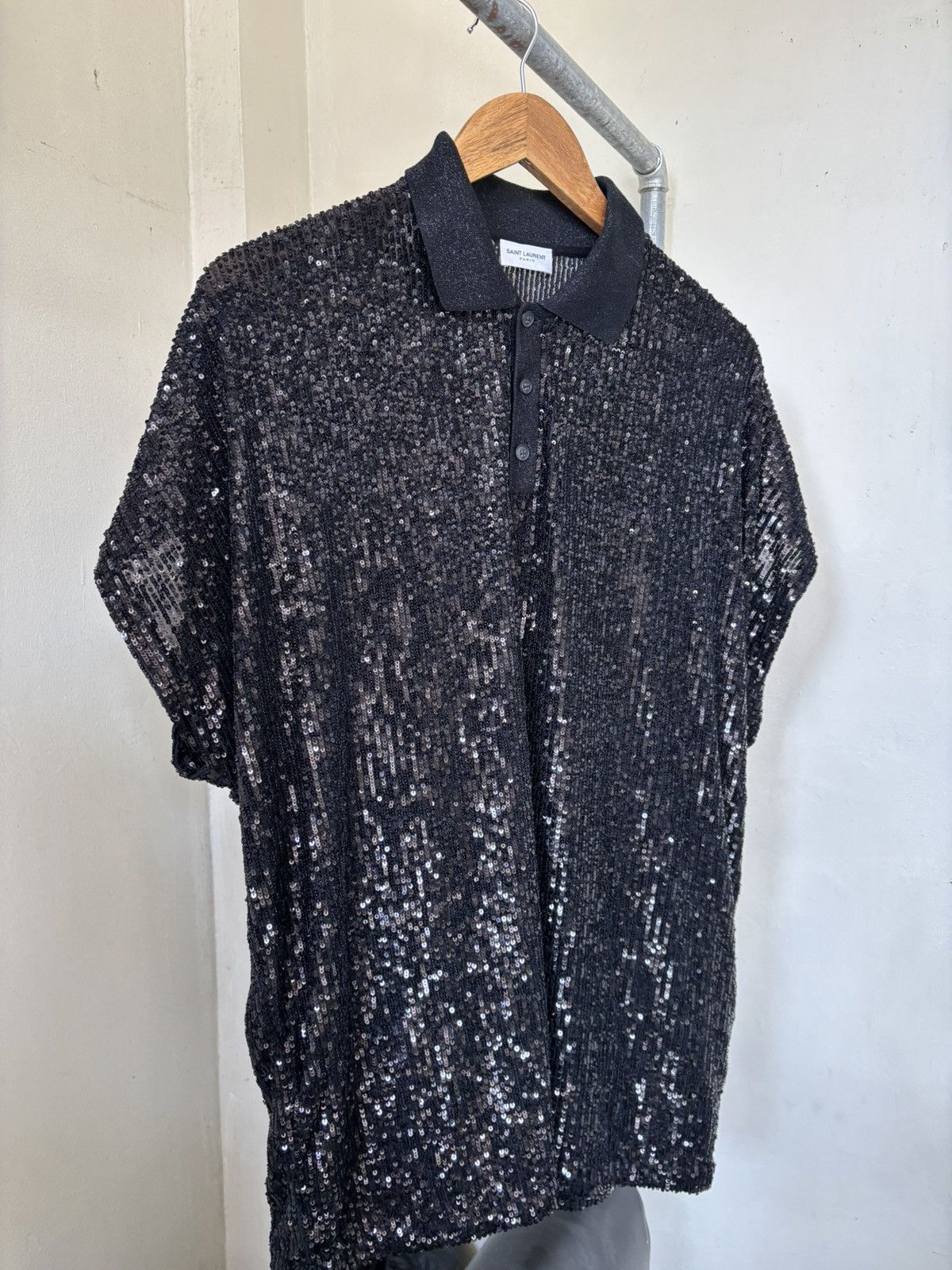 Saint Laurent Paris Saint Laurent Paris - Oversize Sequin Paris Size US L / EU 52-54 / 3 - 3 Thumbnail
