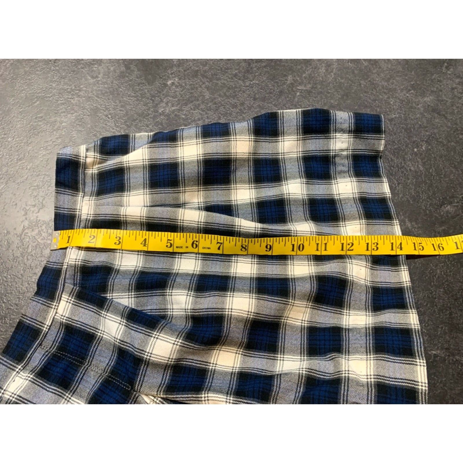 Parker Parker Uniform Skort Teens Size 18.5 Blue Black Gray White Plaid Pleated Size 40" / US 18 - 5 Thumbnail
