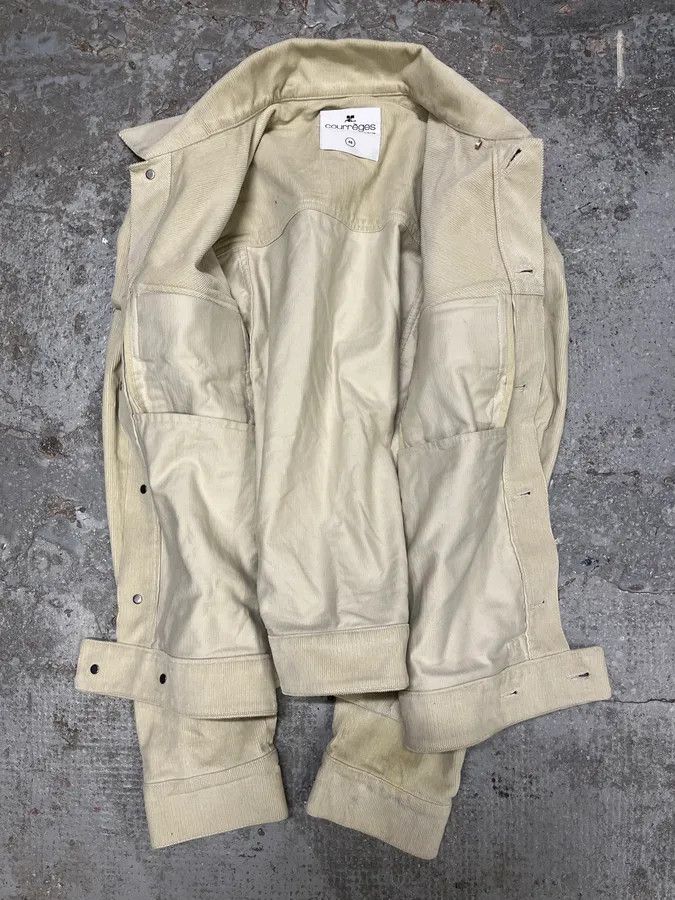 Courreges SS2023 Courreges Beige Velvet Bondage Jacket Size US S / EU 44-46 / 1 - 8 Thumbnail