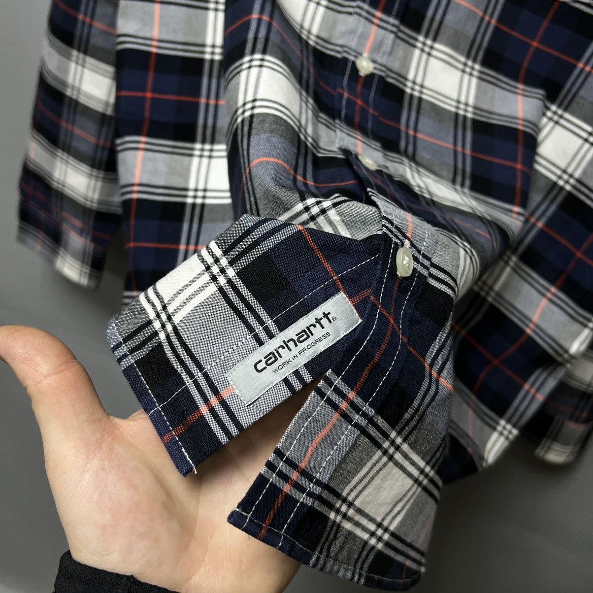 Carhartt × Carhartt Wip Carhartt WIP L/S Steen Shirt Plaid y2k Size US L / EU 52-54 / 3 - 10 Thumbnail