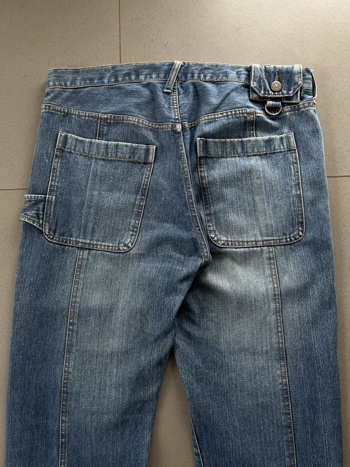 PPFM JAPANESE PPFM BONDAGE MULTI POCKET ZIPPER DENIM PANTS Size US 32 / EU 48 - 4 Thumbnail