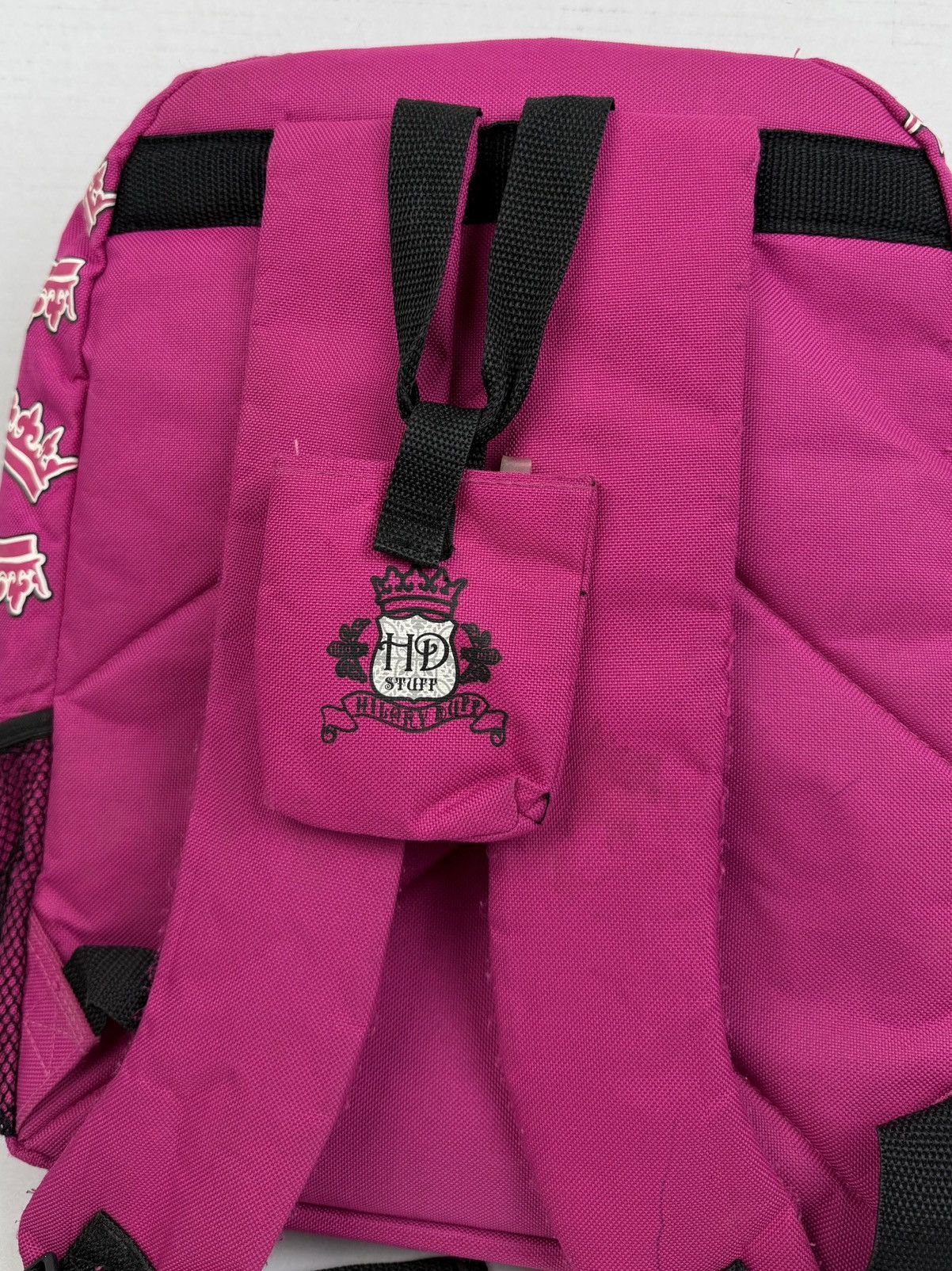 Other Y2K Vintage Hilary Duff HD Stuff Pink Backpack Bee Crown Size ONE SIZE - 11 Thumbnail