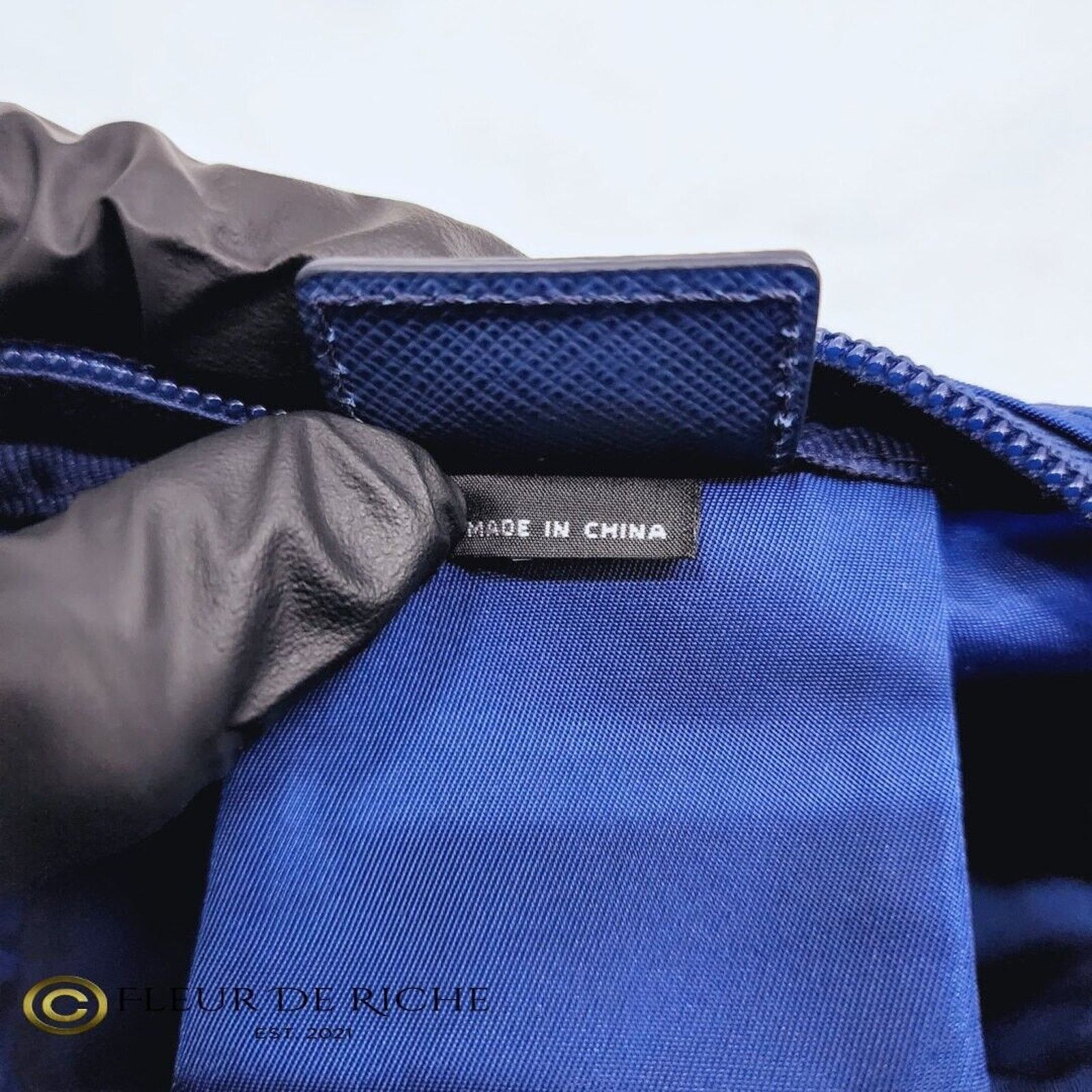 Prada Prada Necessaire Nylon Cosmetic Case Blue Bleuette 1NA350 Size ONE SIZE - 11 Thumbnail